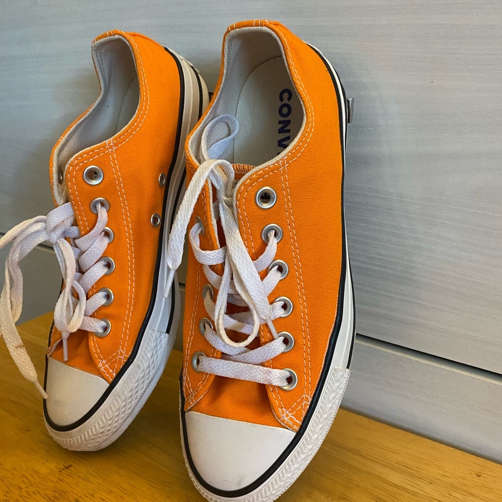 Orange Converse